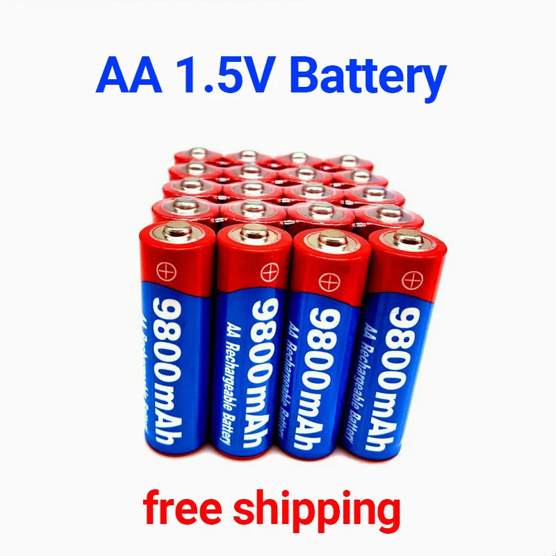 4~20pcs/lot Brand 100% original AA rechargeable battery 9800mah 1.5V New Alkaline Rechargeable batery for led light toy mp3
4~20pcs/lot Brand 100% original AA rechargeable battery 9800mah 1.5V New Alkaline Rechargeable batery for led light toy mp3