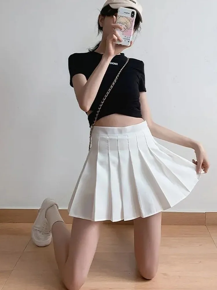 FairyShely Summer White Pleated Mini Skirt Women 2022 Wear School Skirts Korean High Waist Tennis Cute Short Skirt
FairyShely Summer White Pleated Mini Skirt Women 2022 Wear School Skirts Korean High Waist Tennis Cute Short Skirt