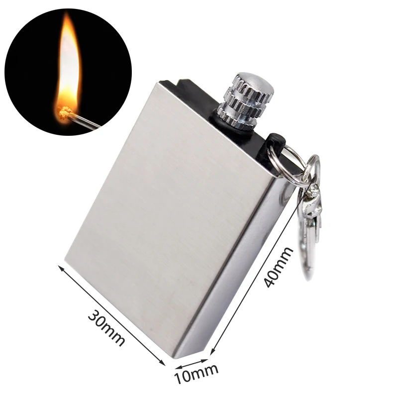 1PC Lighter Key Ring Waterproof Matches Stainless Steel Shell No Fuel Permanent Lighter Accessories Household Item
1PC Lighter Key Ring Waterproof Matches Stainless Steel Shell No Fuel Permanent Lighter Accessories Household Item