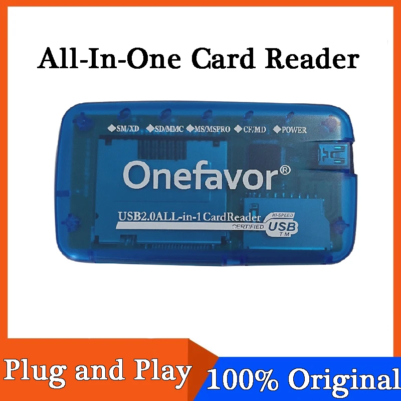 Multifunction Card Reader SM Card Reader USB2.0 All in One Universal Card Reader For SD MMC SM XD CF MS With USB Data Cable
Multifunction Card Reader SM Card Reader USB2.0 All in One Universal Card Reader For SD MMC SM XD CF MS With USB Data Cable