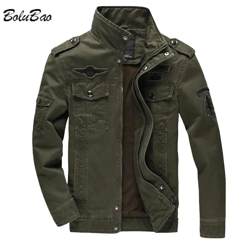 BOLUBAO Men's Jacket New Casual Cotton Military Jacket High Quality Design Loose Fashion Trend Jacket for Men
BOLUBAO Men's Jacket New Casual Cotton Military Jacket High Quality Design Loose Fashion Trend Jacket for Men