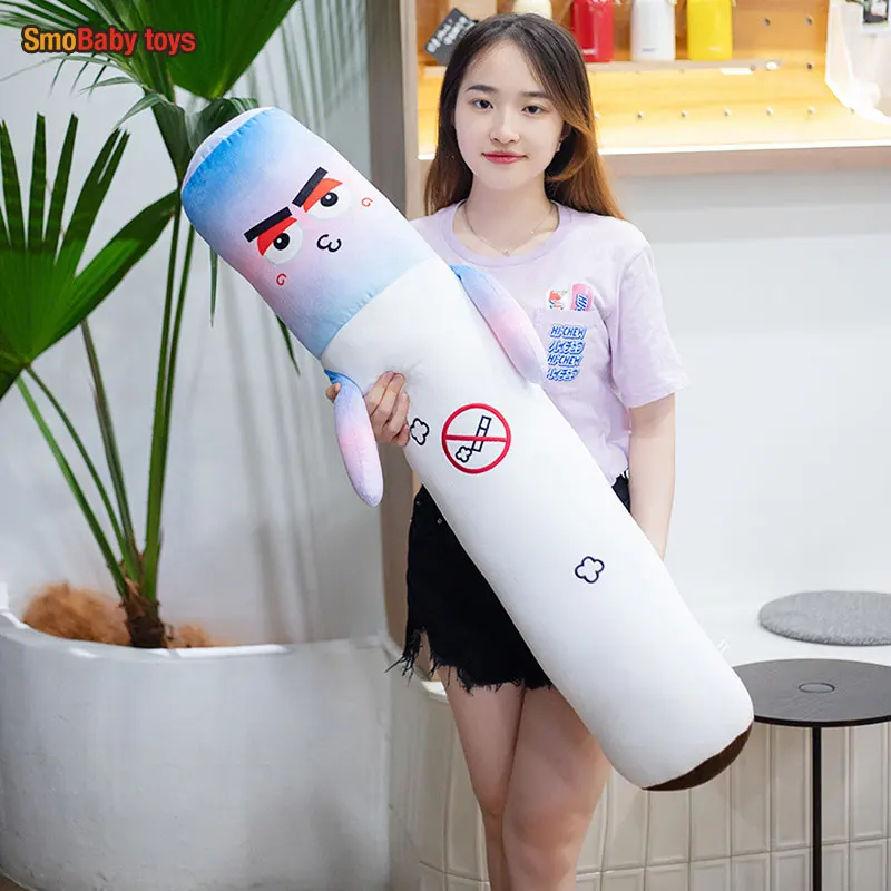Simulation Smoking Cylindrical Sleeping Cigarette Plush Stuffed Pillow Funny Plushies Toys Doll for Boyfriend Birthday Gift
Simulation Smoking Cylindrical Sleeping Cigarette Plush Stuffed Pillow Funny Plushies Toys Doll for Boyfriend Birthday Gift