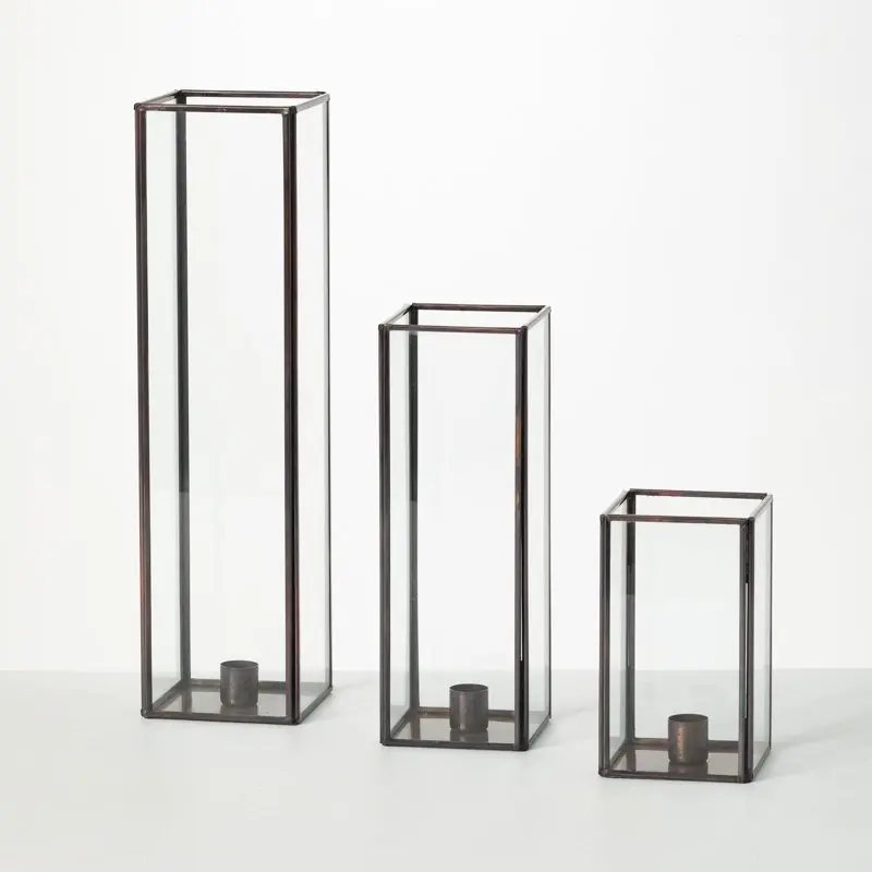 Free Shipping Rectangular Glass Taper Candle Holder Set of 3, 14.5"H, 10"H & 6"H Brown
Free Shipping Rectangular Glass Taper Candle Holder Set of 3, 14.5"H, 10"H & 6"H Brown