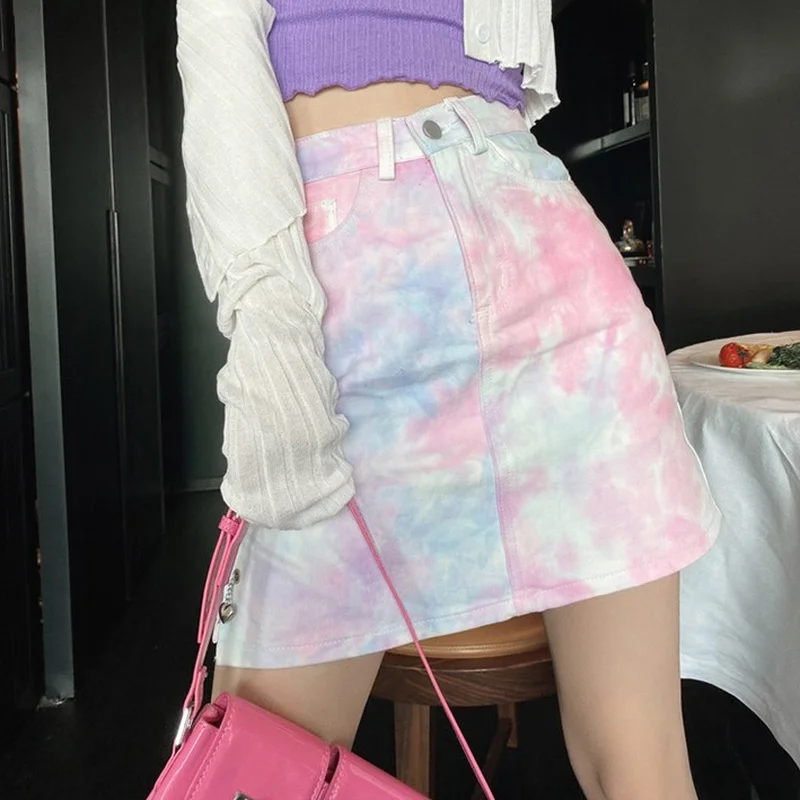 Women Summer Sexy Pink Dye Print Mini Skirt High Waist Casual Streetwear Pencil Skirts Korean Cute Party Club Ladies Short Skirt
Women Summer Sexy Pink Dye Print Mini Skirt High Waist Casual Streetwear Pencil Skirts Korean Cute Party Club Ladies Short Skirt