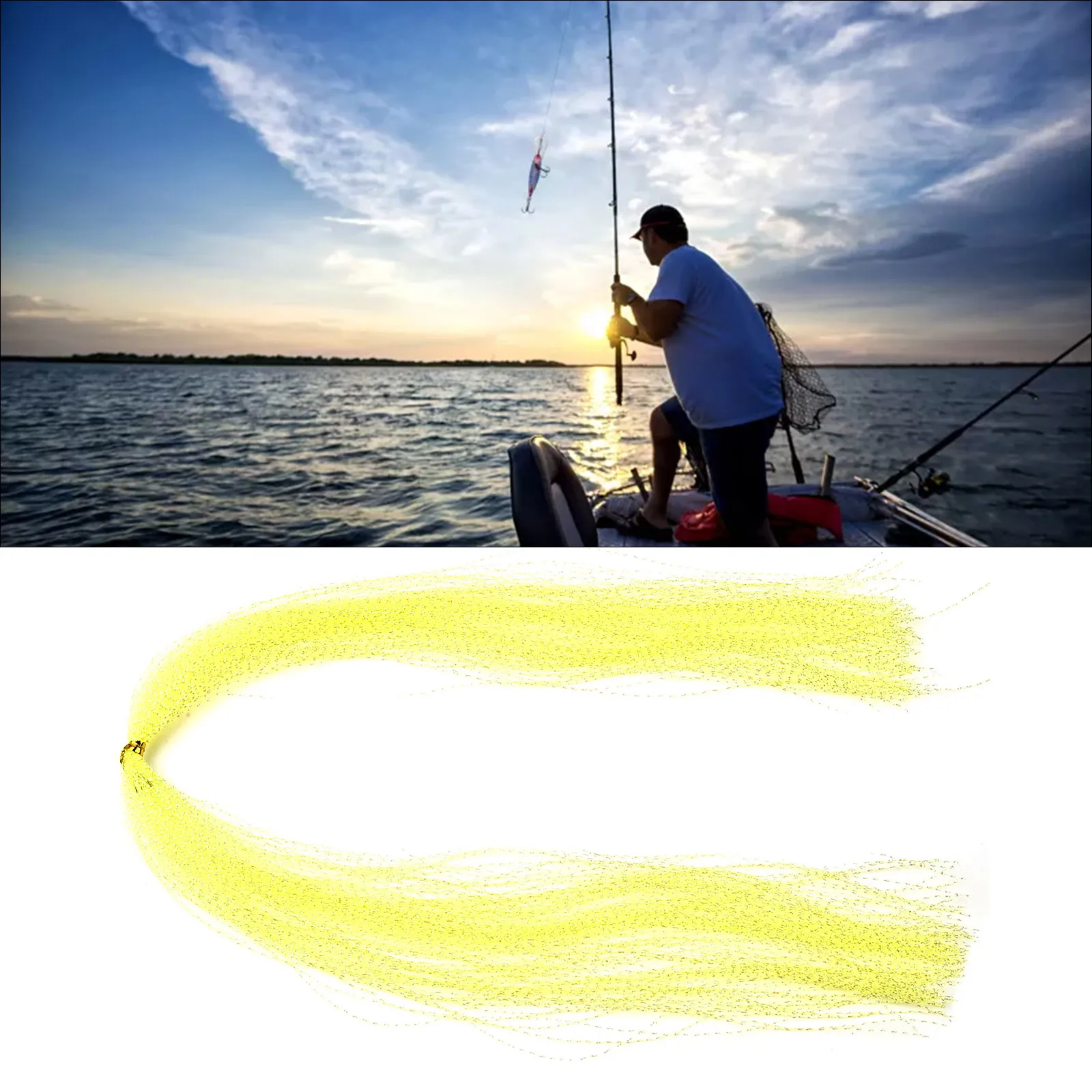 1 Pack Glow Material UV Holographic Tinsel Twisted Fly Tying Crystal Jigs Hook Assist Holographic Tinsel Tying Fishing Lures
1 Pack Glow Material UV Holographic Tinsel Twisted Fly Tying Crystal Jigs Hook Assist Holographic Tinsel Tying Fishing Lures