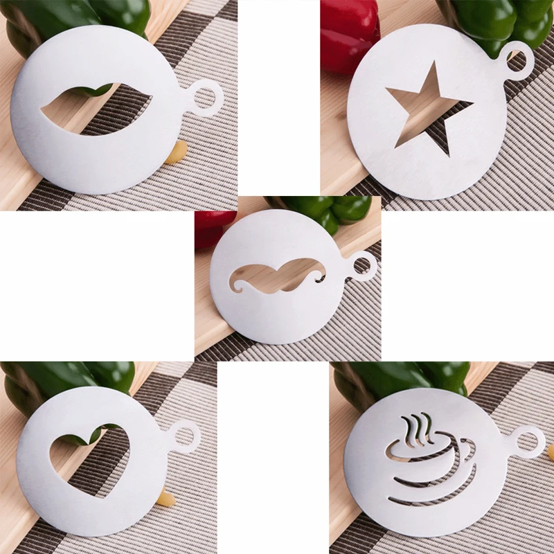 1Pcs Silver Cafes Tool Portable 430 Stainless Steel Coffee Printing Flower Model Multipurpose DIY Decoration Kitchen Accessories
1Pcs Silver Cafes Tool Portable 430 Stainless Steel Coffee Printing Flower Model Multipurpose DIY Decoration Kitchen Accessories