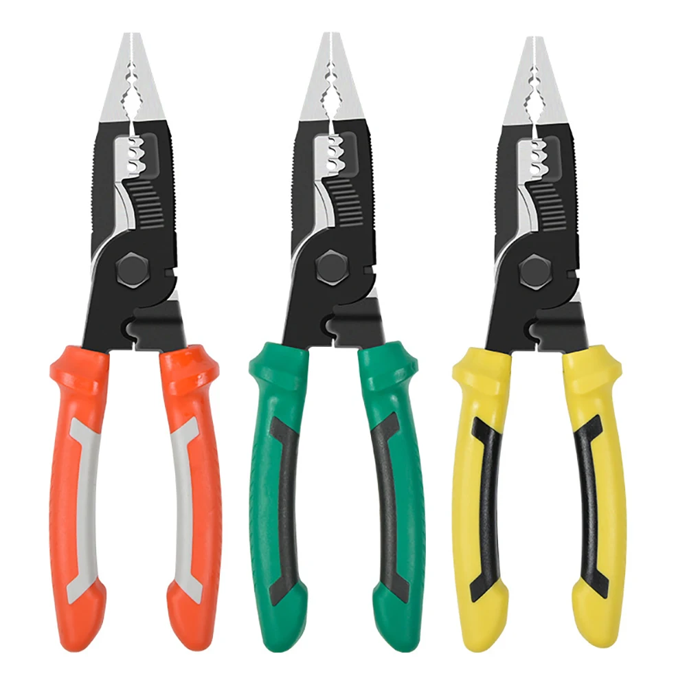 Wire Stripper Multifunctional Electrician Pliers Long Nose Pliers Cable Cutter Terminal Crimping Hand Tools
Wire Stripper Multifunctional Electrician Pliers Long Nose Pliers Cable Cutter Terminal Crimping Hand Tools