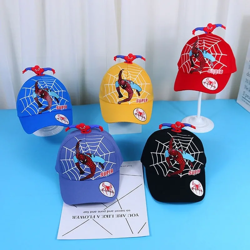 Marvel Spiderman Anime superheroes Kids Hat Boys Girls Peaked caps anime Spider-man kids summer Caps Figure birthday Gift Toys 
Marvel Spiderman Anime superheroes Kids Hat Boys Girls Peaked caps anime Spider-man kids summer Caps Figure birthday Gift Toys
