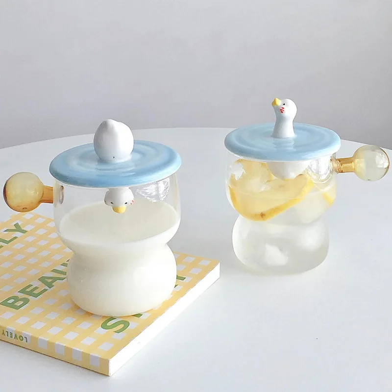 450ML Creative Duck Cute Ceramic Glass Cup Girl Cartoon Large Capacity High Temperature Resistant Glass Mug Gift
450ML Creative Duck Cute Ceramic Glass Cup Girl Cartoon Large Capacity High Temperature Resistant Glass Mug Gift