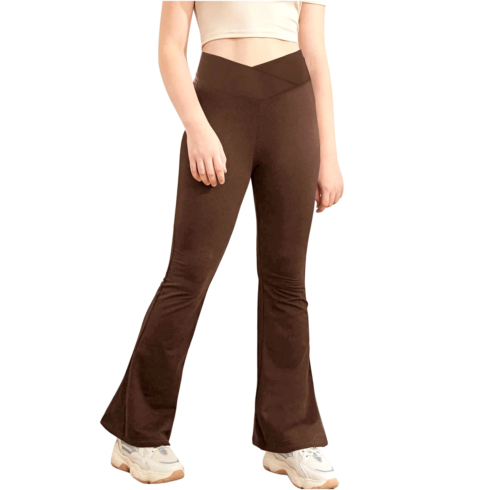 Kids Girls Casual Solid V-Shaped Waistband Flared Pants High Waist Bell-Bottomed Leggings Soft Breathable Yoga Trousers Fitness
Kids Girls Casual Solid V-Shaped Waistband Flared Pants High Waist Bell-Bottomed Leggings Soft Breathable Yoga Trousers Fitness