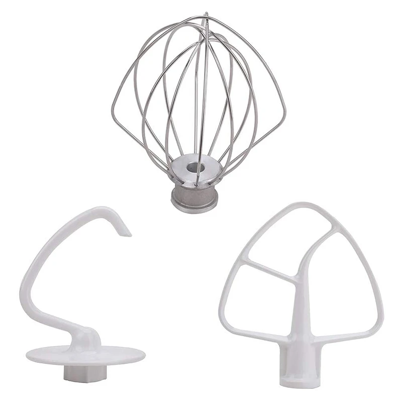 K45DH Dough Hook K45B Coated Flat Beater K45WW Wire Whip Fit For Stand Mixer With 4.5Qt 5 Qt Bowl For Kitchen Aid
K45DH Dough Hook K45B Coated Flat Beater K45WW Wire Whip Fit For Stand Mixer With 4.5Qt 5 Qt Bowl For Kitchen Aid