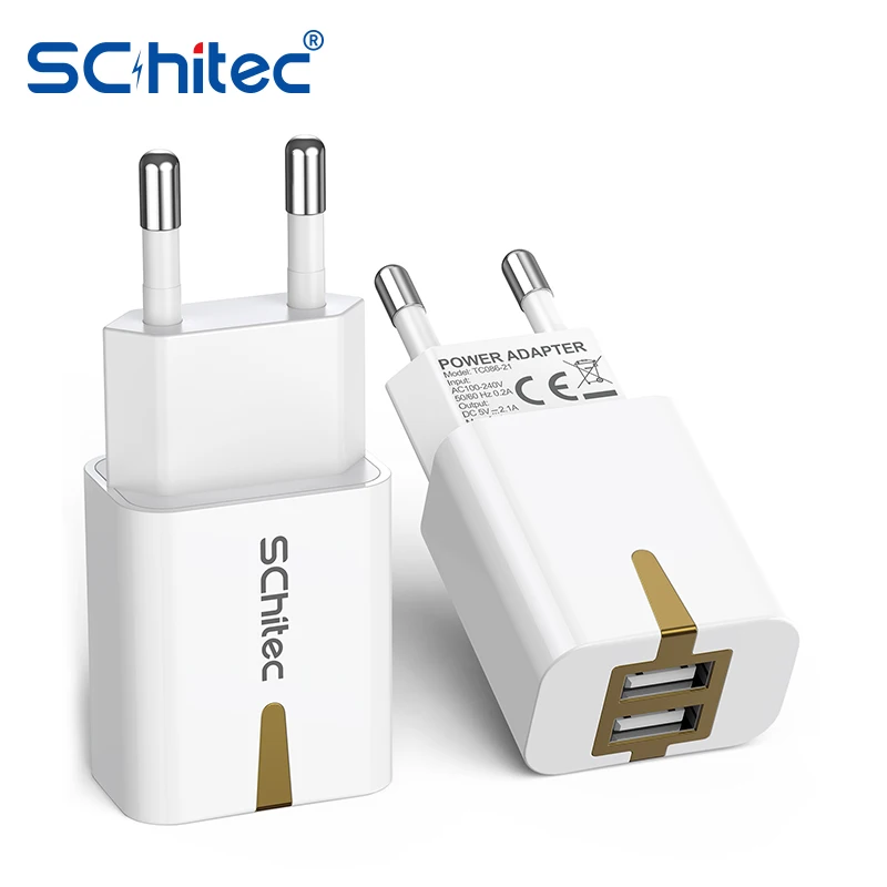 Schitec Dual USB Charger 2.1A Max Travel EU Plug Charger Wall Charger Mobile Phone Charging Mini Adapter Charger For iPhone
Schitec Dual USB Charger 2.1A Max Travel EU Plug Charger Wall Charger Mobile Phone Charging Mini Adapter Charger For iPhone