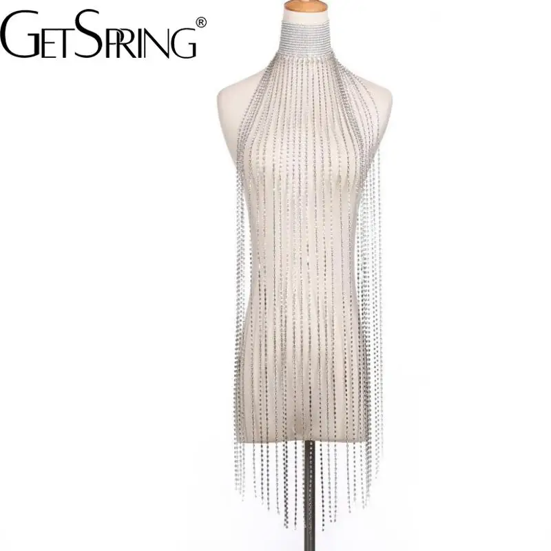 GetSpring Women Fashion Metal Diamond Long Body Chain Tassel Fashion Female Sexy Dance Performance Clothing Necklaced 2022 New
GetSpring Women Fashion Metal Diamond Long Body Chain Tassel Fashion Female Sexy Dance Performance Clothing Necklaced 2022 New