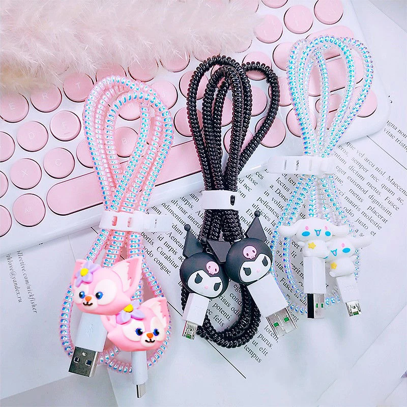 Кабель для передачи данных Kuromi Cinnamoroll Apple, защитный рукав, наушники Sanrio, зарядное устройство для Apple, зарядный кабель для Android, защитная обмотк...
Кабель для передачи данных Kuromi Cinnamoroll Apple, защитный рукав, наушники Sanrio, зарядное устройство для Apple, зарядный кабель для Android, защитная обмотк...