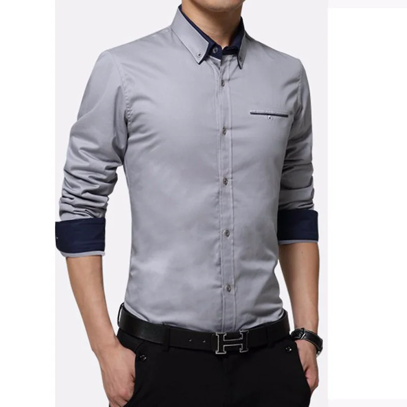 Nice Fashion Nice Formal Men Clothes Dress Shirts Business Long Sleeve Turn-down Collar Cotton Male Button Down Shirt Slim Fit
Nice Fashion Nice Formal Men Clothes Dress Shirts Business Long Sleeve Turn-down Collar Cotton Male Button Down Shirt Slim Fit