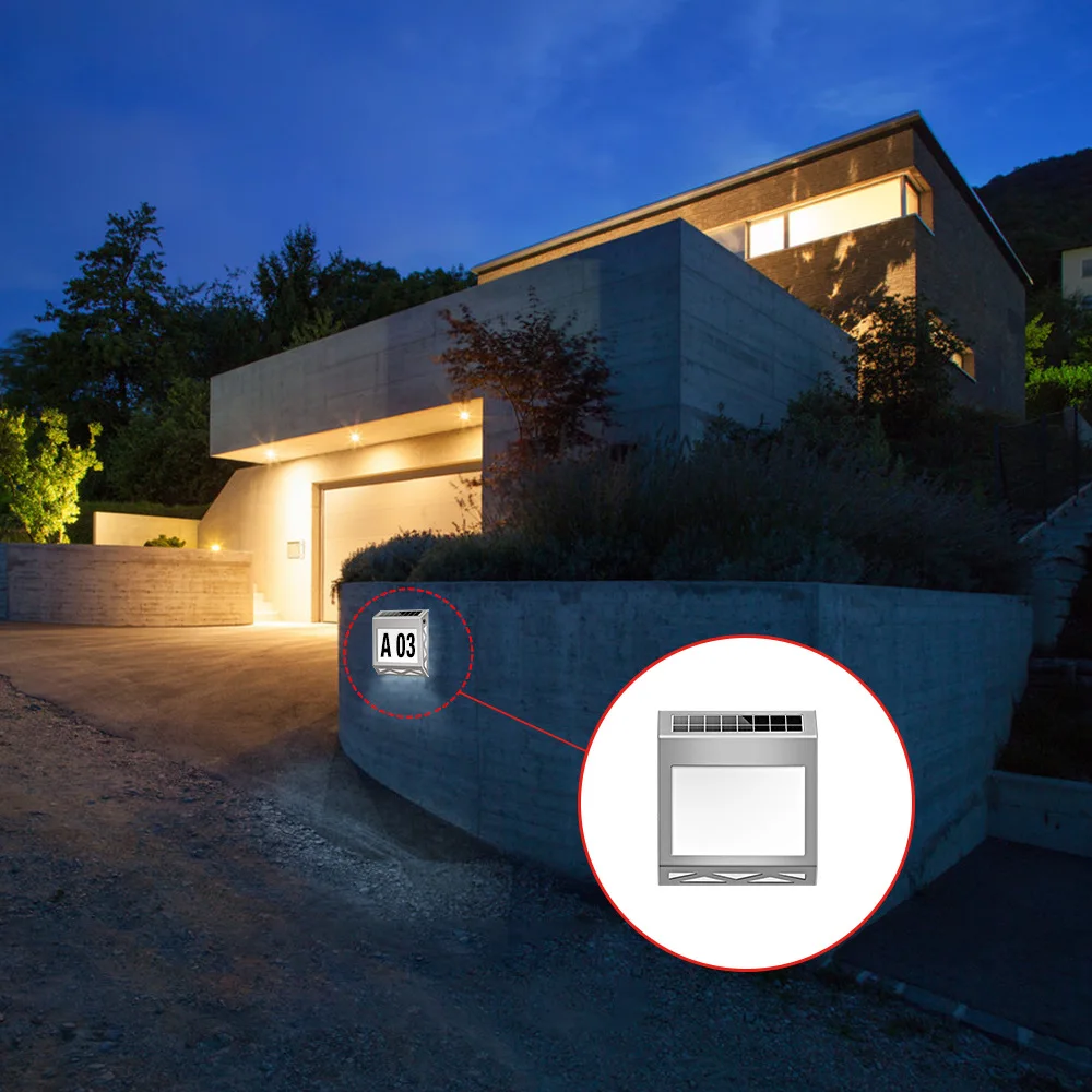 LED Solar Door Light Outdoor Wall Street Light Led Lights Address Indicator Lamp Lighting Decoration Solar Digital Energy Lamp
LED Solar Door Light Outdoor Wall Street Light Led Lights Address Indicator Lamp Lighting Decoration Solar Digital Energy Lamp