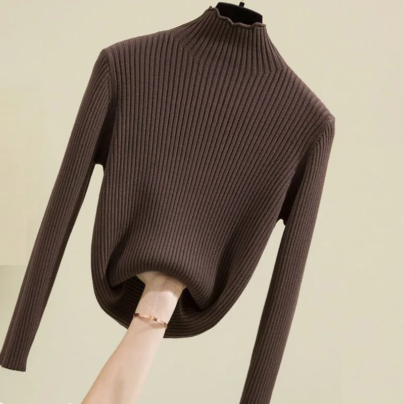 Women's Bottoming Shirt for Winter Autumn Half Turtleneck Tops Full Sleeve Solid Basic Shirt Inside Outwear Soft Casual Blouse
Women's Bottoming Shirt for Winter Autumn Half Turtleneck Tops Full Sleeve Solid Basic Shirt Inside Outwear Soft Casual Blouse