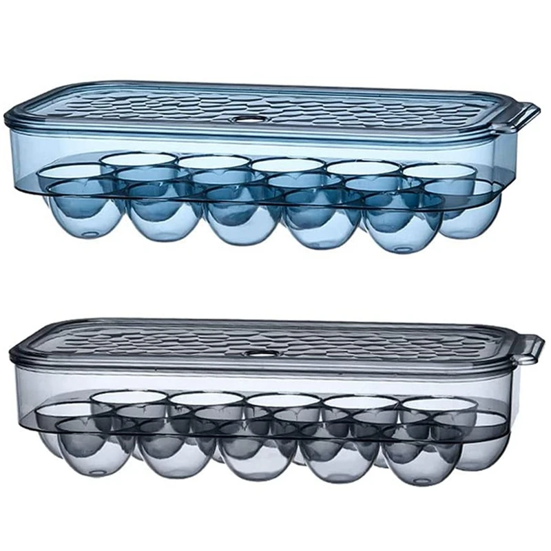 Portable Egg Storage Box, 2 Pieces Egg Container, Fridge Egg Container With Blanket, Egg Holder Storage, For Protection
Portable Egg Storage Box, 2 Pieces Egg Container, Fridge Egg Container With Blanket, Egg Holder Storage, For Protection