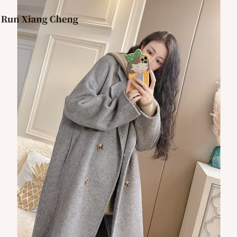 Новинка, двустороннее шерстяное пальто RUN XIANG CHENG, длинное кашемировое пальто Loma с длинным воротником, бесплатная доставка
Новинка, двустороннее шерстяное пальто RUN XIANG CHENG, длинное кашемировое пальто Loma с длинным воротником, бесплатная доставка