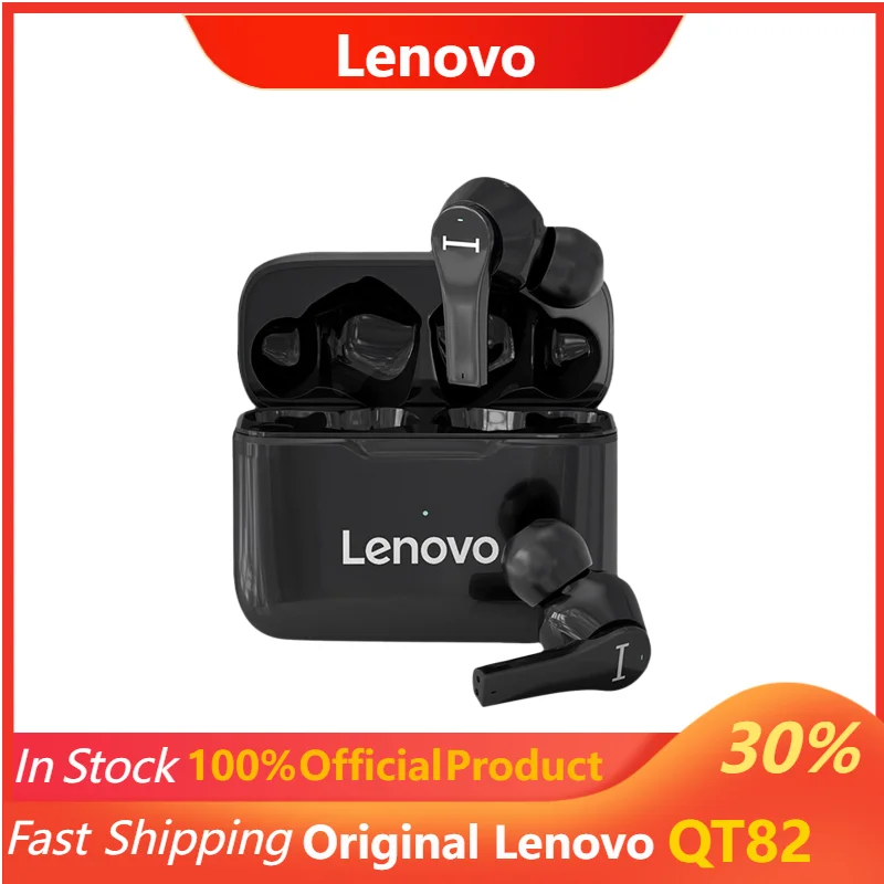 Original Lenovo QT82 Wireless Bluetooth Earphone Touch Control Sports Waterproof Headphone HIFI Low Latency Headset With Mic
Original Lenovo QT82 Wireless Bluetooth Earphone Touch Control Sports Waterproof Headphone HIFI Low Latency Headset With Mic