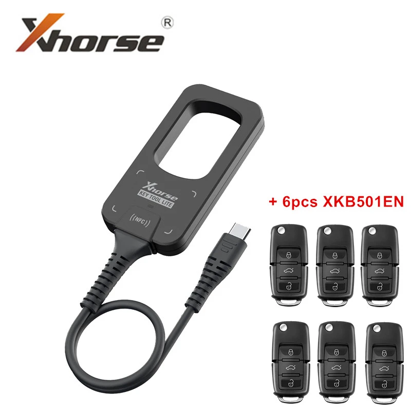 Xhorse VVDI Be Key Tool Lite с 6 шт. проводных пультов дистанционного управления XKB501EN на выбор
Xhorse VVDI Be Key Tool Lite с 6 шт. проводных пультов дистанционного управления XKB501EN на выбор