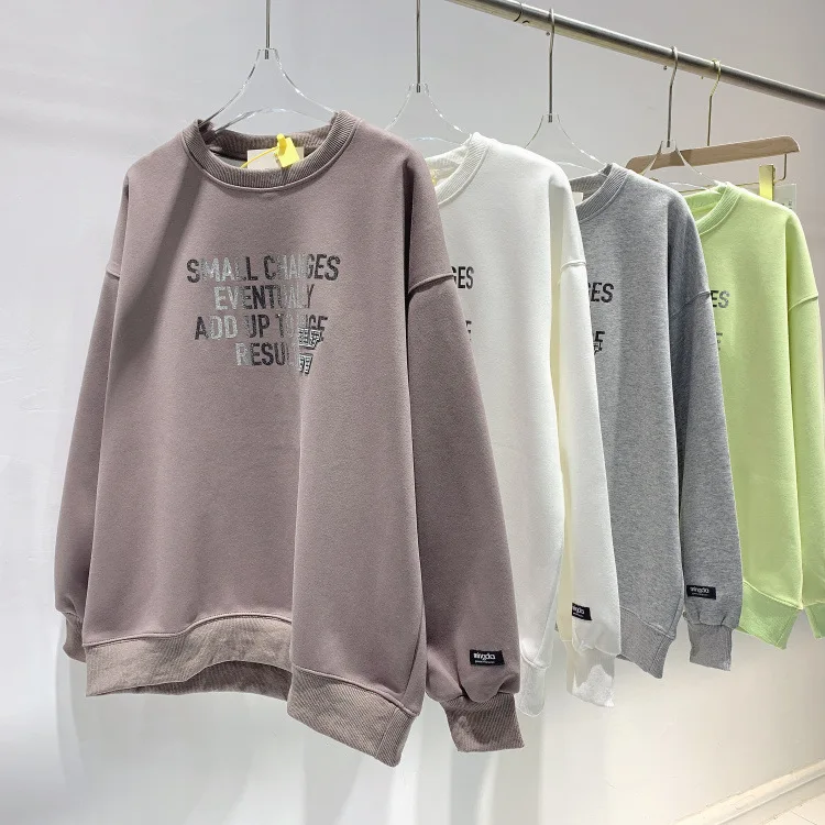 Женская толстовка с длинным рукавом, винтажная Свободная Повседневная Толстовка большого размера в Корейском стиле с надписью
Женская толстовка с длинным рукавом, винтажная Свободная Повседневная Толстовка большого размера в Корейском стиле с надписью