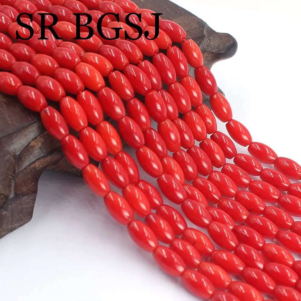 Free Shipping 5x9mm Wholesale Olivary Rice Shape Beaded DIY Real Genuine Natural Red Coral Beads Strand 15"
Free Shipping 5x9mm Wholesale Olivary Rice Shape Beaded DIY Real Genuine Natural Red Coral Beads Strand 15"