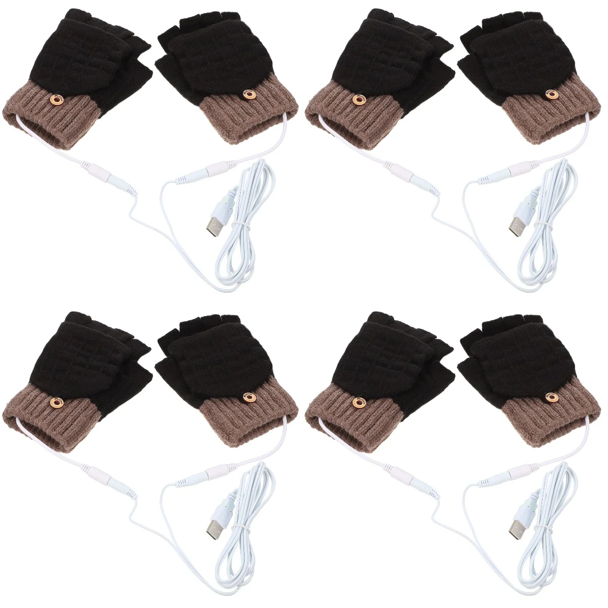 4 Pairs of USB Electric Heating Mitts Warm Adjustable Thermal Mitts Plush Thermal
4 Pairs of USB Electric Heating Mitts Warm Adjustable Thermal Mitts Plush Thermal