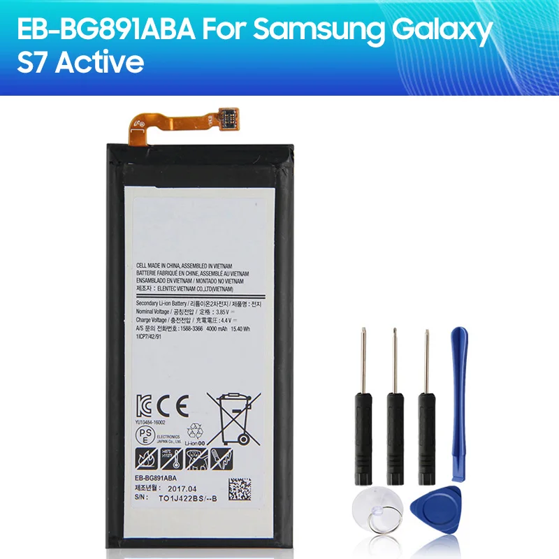 Replacement Battery EB-BG891ABA for Samsung Galaxy S7 Active S7Active 4000mAh Phone Battery
Replacement Battery EB-BG891ABA for Samsung Galaxy S7 Active S7Active 4000mAh Phone Battery