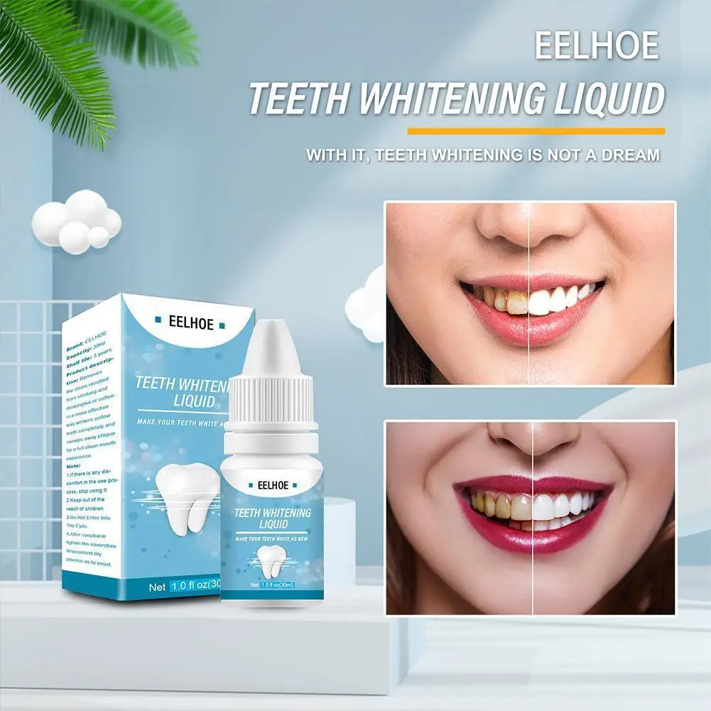 30ml Teeth Whitening Essence Liquid Hygiene Cleaning Teeth Remove Bleach Serum Stains Dental Plaque Tools Care Odor P8X1
30ml Teeth Whitening Essence Liquid Hygiene Cleaning Teeth Remove Bleach Serum Stains Dental Plaque Tools Care Odor P8X1