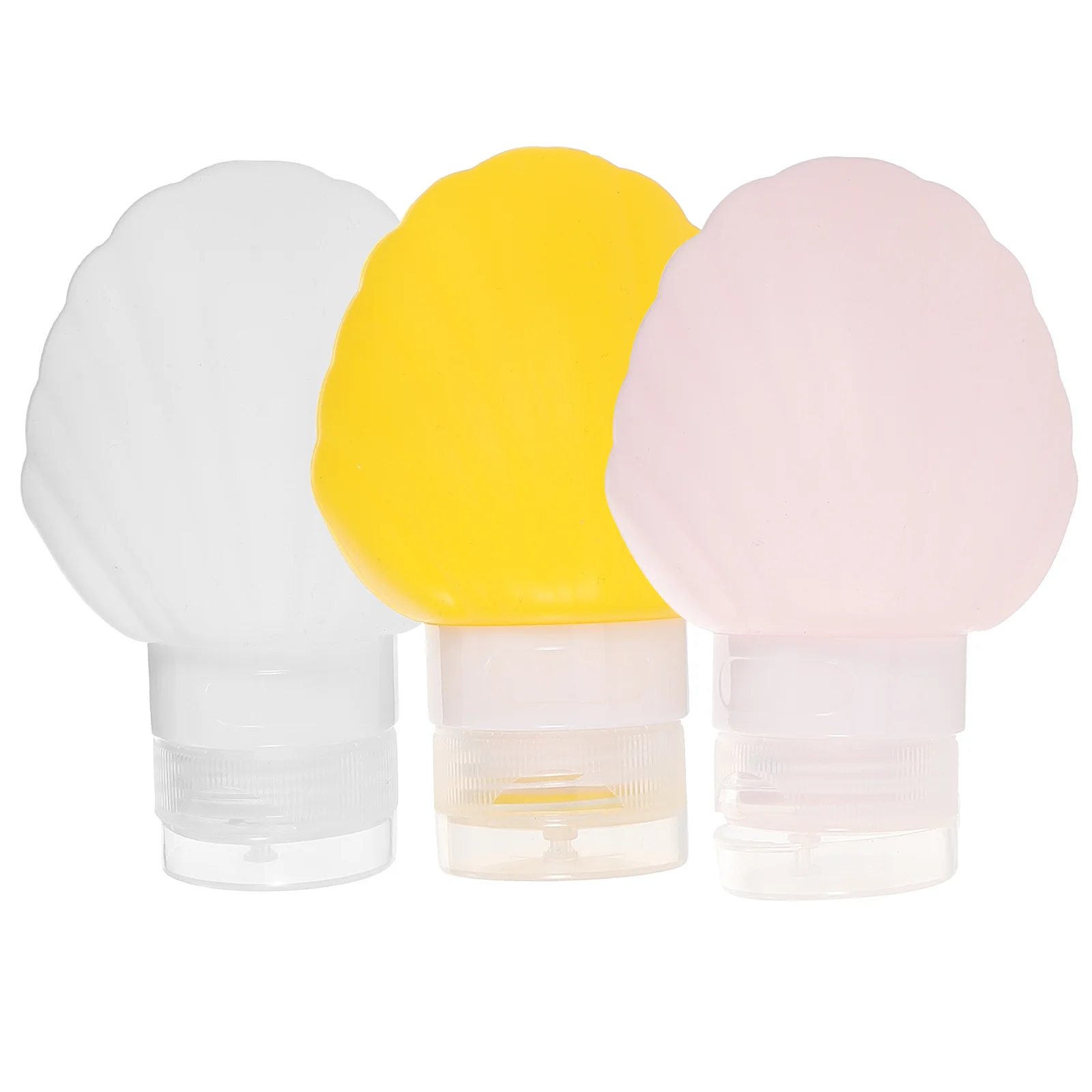 3 Pcs Travel Empty Shampoo Bottle Shell Type Portable Lotion Plastic Silicone Squeeze Dispenser Shaped
3 Pcs Travel Empty Shampoo Bottle Shell Type Portable Lotion Plastic Silicone Squeeze Dispenser Shaped