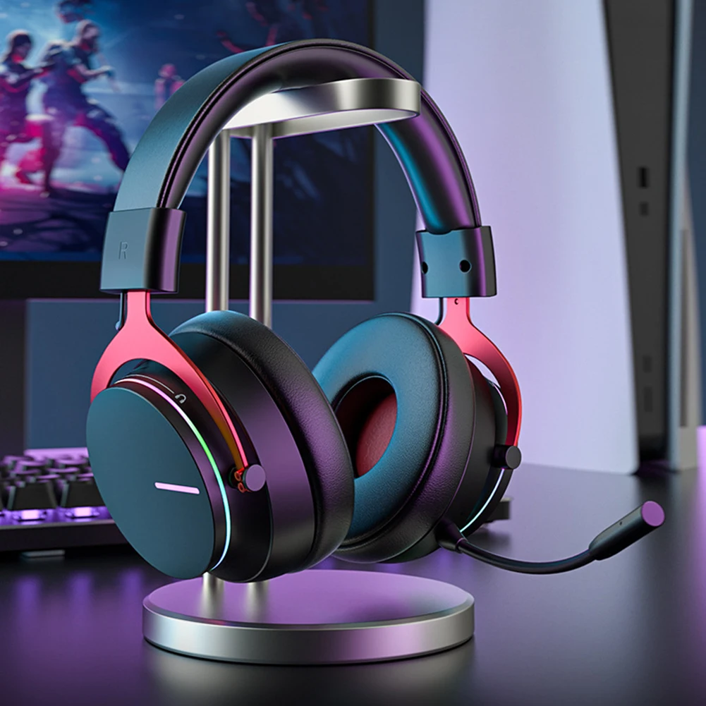 Беспроводная игровая гарнитура 5,8G с объемной RGB подсветкой, наушники с передатчиком, микрофоном, игровые наушники для ПК, PS5, Xbox
Беспроводная игровая гарнитура 5,8G с объемной RGB подсветкой, наушники с передатчиком, микрофоном, игровые наушники для ПК, PS5, Xbox