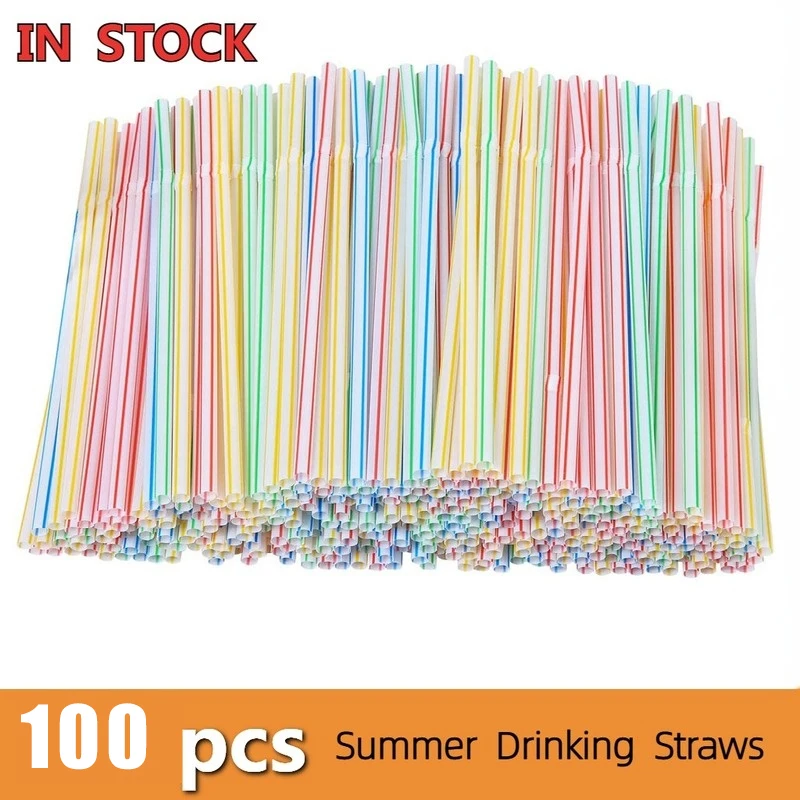 100 Pcs Random Plastic Rietjes For Drinking Straws kitchen Graduate Party Event Supplies Striped Elbow Disposable Straw 
100 Pcs Random Plastic Rietjes For Drinking Straws kitchen Graduate Party Event Supplies Striped Elbow Disposable Straw
