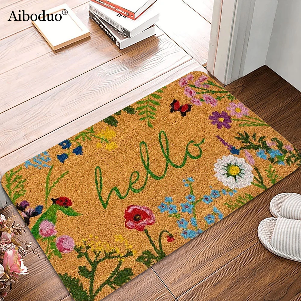 Floral Coir Front Welcome Door Mat Bathroom Decoration Bath Mat Anti-slip Mat Floor Rug Doormat Kitchen House Carpet Toilet Mat
Floral Coir Front Welcome Door Mat Bathroom Decoration Bath Mat Anti-slip Mat Floor Rug Doormat Kitchen House Carpet Toilet Mat