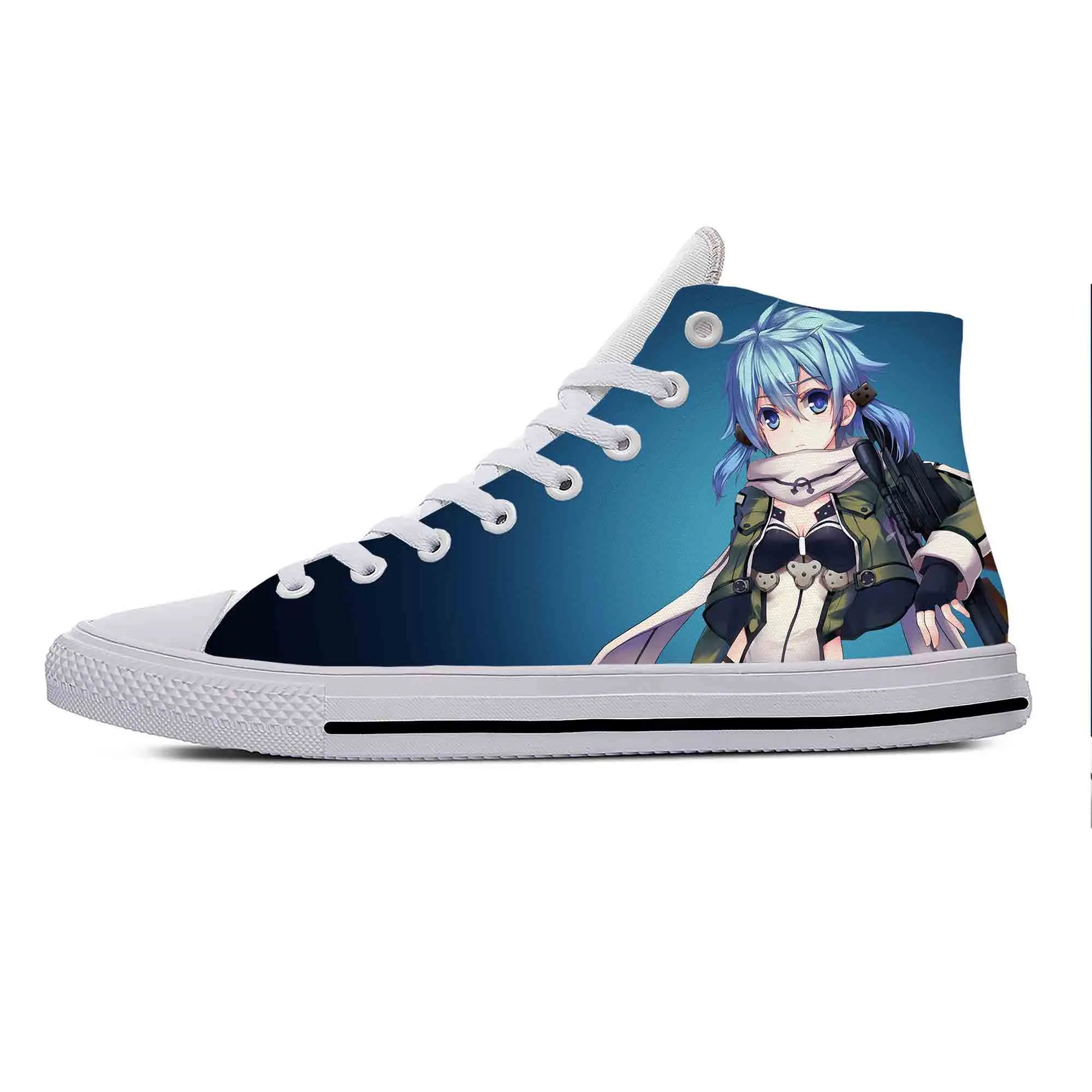 Anime Cartoon Manga Sinon Asada Sword Art Online Casual Cloth Shoes High Top Lightweight Breathable 3D Print Men Women Sneakers
Anime Cartoon Manga Sinon Asada Sword Art Online Casual Cloth Shoes High Top Lightweight Breathable 3D Print Men Women Sneakers