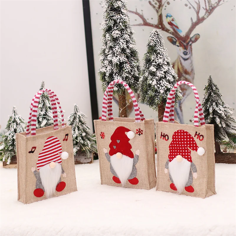 Christmas Linen Embroidery Tote Bag Xmas Children's Gift Bag Santa Claus Snowman Elk Candy Bag Merry Christma Decor Storage Bag
Christmas Linen Embroidery Tote Bag Xmas Children's Gift Bag Santa Claus Snowman Elk Candy Bag Merry Christma Decor Storage Bag