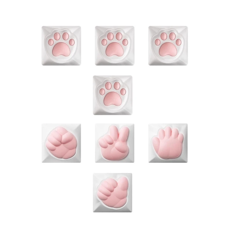 Colorful Cat Paw Keycaps for Standard Mechanical Keyboards Sublimation Dye Technology Keys for Long-Lasting Colors Dropship
Colorful Cat Paw Keycaps for Standard Mechanical Keyboards Sublimation Dye Technology Keys for Long-Lasting Colors Dropship
