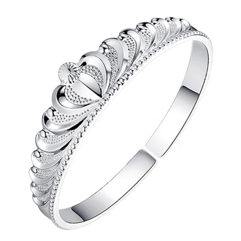 New 925 Stamp Silver Plated Women Bangle Classic Personality Crown Bangles For Women Wife Anniversary Jewelry Gifts Wholesale
New 925 Stamp Silver Plated Women Bangle Classic Personality Crown Bangles For Women Wife Anniversary Jewelry Gifts Wholesale