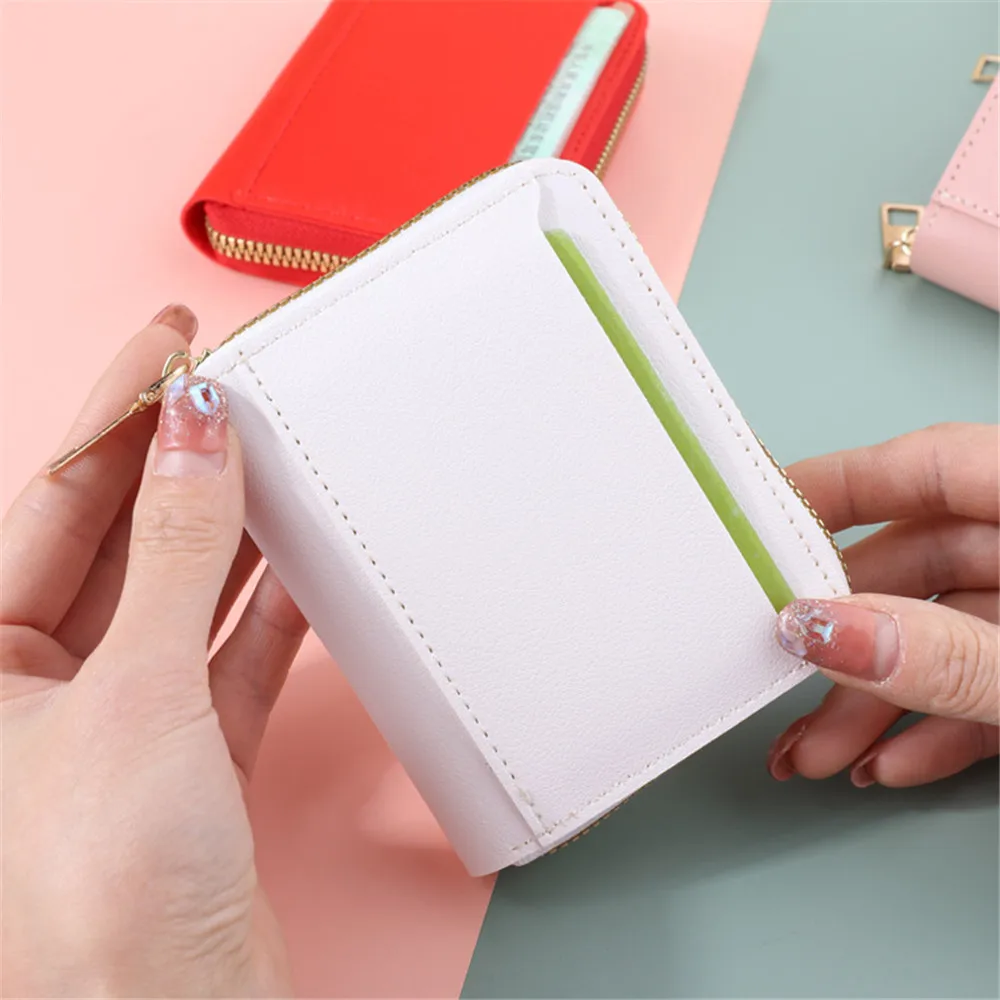 2023 Women Simple Mini Coin Purse Wallet Leather Girls Short Wallet Storage Zipper Pouch Card Holder Clutch Organize Purses
2023 Women Simple Mini Coin Purse Wallet Leather Girls Short Wallet Storage Zipper Pouch Card Holder Clutch Organize Purses