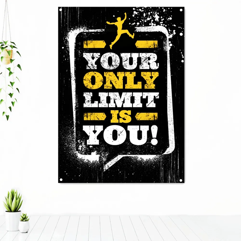 YOUR ONLY LIMIT IS YOU! Motivational Life Quotes Banners Flag Canvas Wall Art Poster Success Inspirational Tapestry Wall Decor
YOUR ONLY LIMIT IS YOU! Motivational Life Quotes Banners Flag Canvas Wall Art Poster Success Inspirational Tapestry Wall Decor