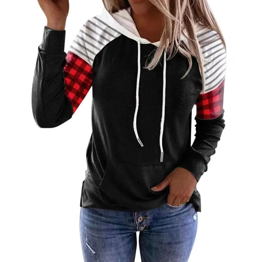 Drawstring Hooded Pocket Long Sleeve Sweatshirts Women Loose Fit Front Pocket Camouflage Color Patchwork Sweatshirt for Autumn
Drawstring Hooded Pocket Long Sleeve Sweatshirts Women Loose Fit Front Pocket Camouflage Color Patchwork Sweatshirt for Autumn