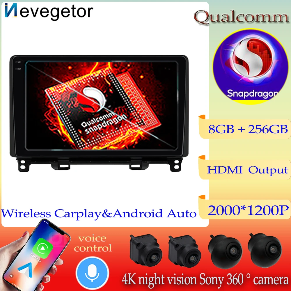 Android 13 Qualcomm Snapdragon для Honda Fit 4 GR GS Jazz 2020-2021 автомобильное мультимедийное радио 360 камера Hi-Fi головное устройство авто CarPlay
Android 13 Qualcomm Snapdragon для Honda Fit 4 GR GS Jazz 2020-2021 автомобильное мультимедийное радио 360 камера Hi-Fi головное устройство авто CarPlay