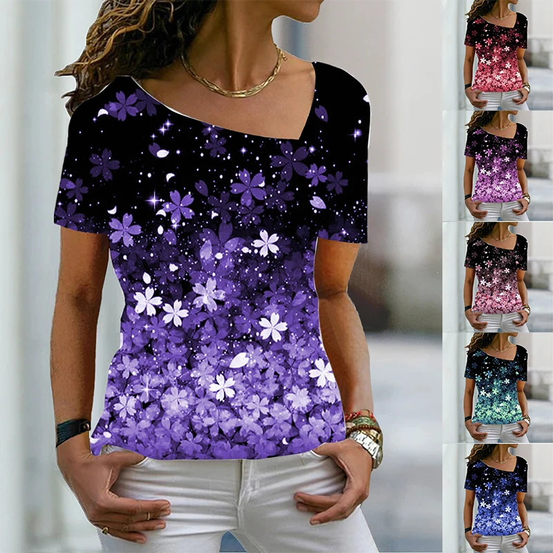 Women's Fashion 3D Flower Theme Abstract Geometric T Shirt L Neck Basic Tops Print Shirt 6XL Pullover Summer 2022
Women's Fashion 3D Flower Theme Abstract Geometric T Shirt L Neck Basic Tops Print Shirt 6XL Pullover Summer 2022