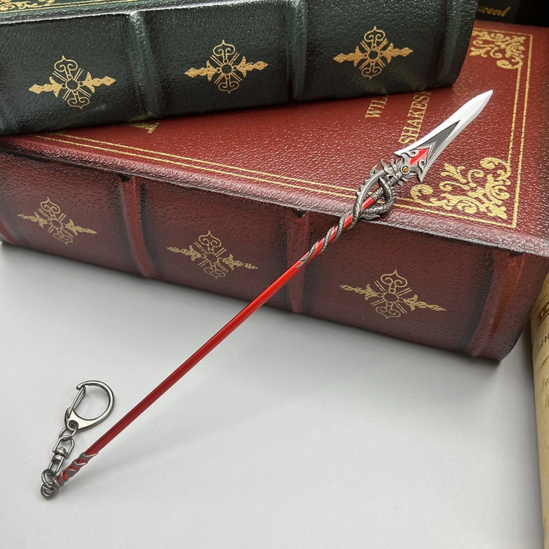 22cm Dragon's Bane Genshin Impact Xiangling Hu Tao Chinese Mobile Game Peripherals Metal Spear Weapon Model 1:6 Equipment Crafts
22cm Dragon's Bane Genshin Impact Xiangling Hu Tao Chinese Mobile Game Peripherals Metal Spear Weapon Model 1:6 Equipment Crafts