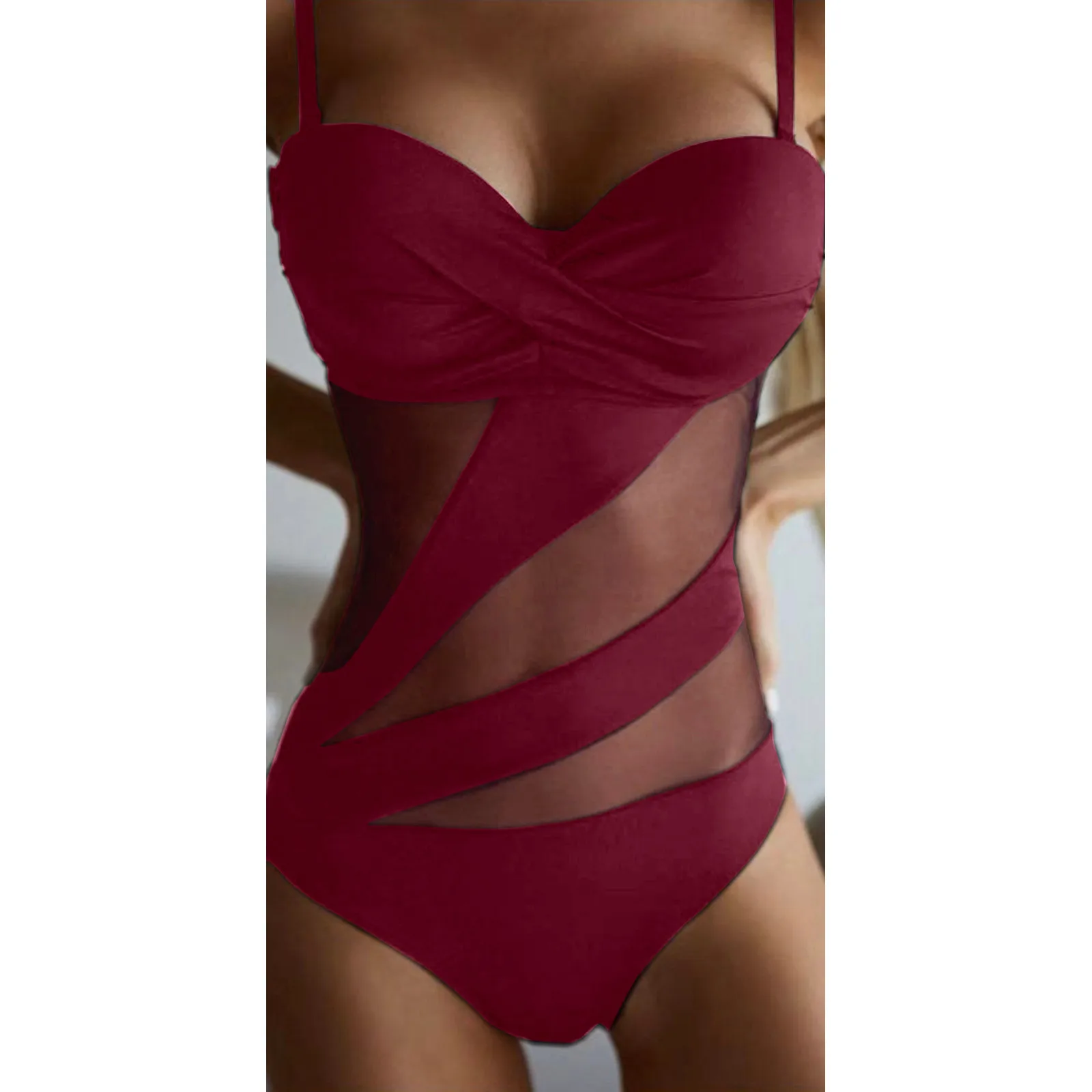 Sheer Micro Swimwear Piece Two Front Women Swimsuit Halter 1Piece Sexy Swimwear Swimsuit for Women 2021
Sheer Micro Swimwear Piece Two Front Women Swimsuit Halter 1Piece Sexy Swimwear Swimsuit for Women 2021