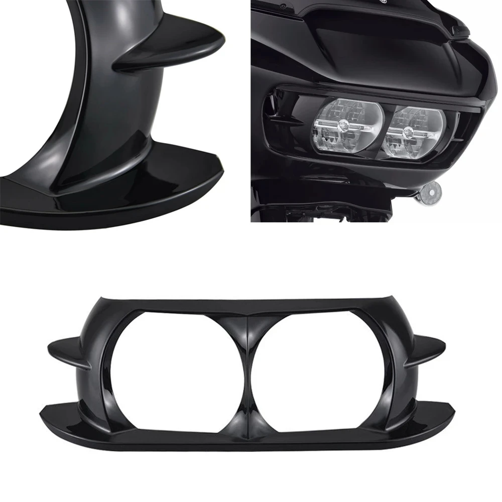Двойной обтекатель фары обтекатель ободок налобный фонарь Обложка для Harley Touring Road Glide Special FLTRXS Road Glide FLTRX 2015-2019
Двойной обтекатель фары обтекатель ободок налобный фонарь Обложка для Harley Touring Road Glide Special FLTRXS Road Glide FLTRX 2015-2019