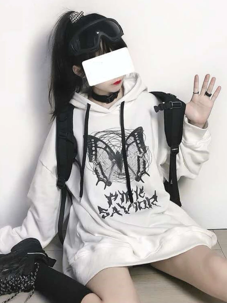 Deeptown Gothic Oversized Hoodies Women Harajuku Graphic Graphic Print Sweatshirts Punk Hip Hop Crewneck Casual Loose Y2K Tops
Deeptown Gothic Oversized Hoodies Women Harajuku Graphic Graphic Print Sweatshirts Punk Hip Hop Crewneck Casual Loose Y2K Tops