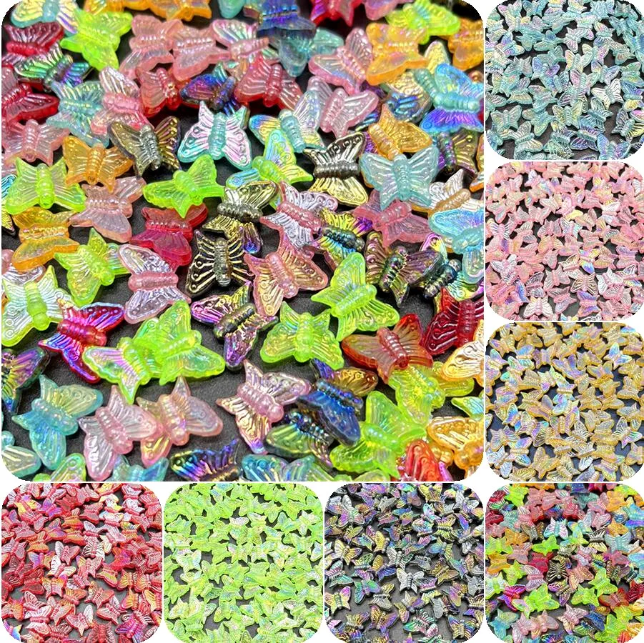 30Pcs/lot Small Butterfly Shape Beads Multi Gradient Color Acrylic Beads For Jewelry Making Handmade DIY Accessories
30Pcs/lot Small Butterfly Shape Beads Multi Gradient Color Acrylic Beads For Jewelry Making Handmade DIY Accessories