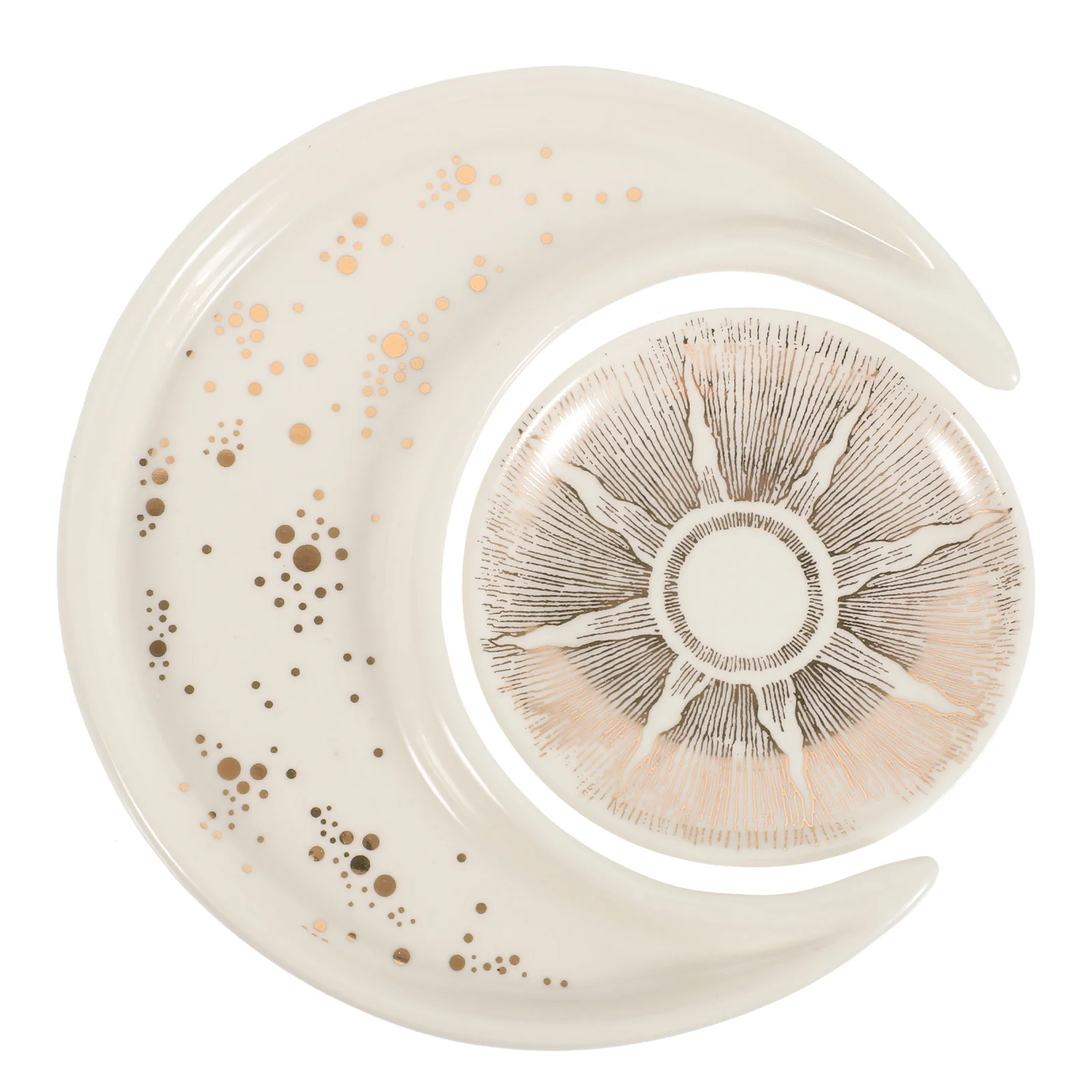 1 Set Sun and Moon Ring Dish Moon Tray Ceramic Jewelry Dish Decorative Trinket Dish
1 Set Sun and Moon Ring Dish Moon Tray Ceramic Jewelry Dish Decorative Trinket Dish