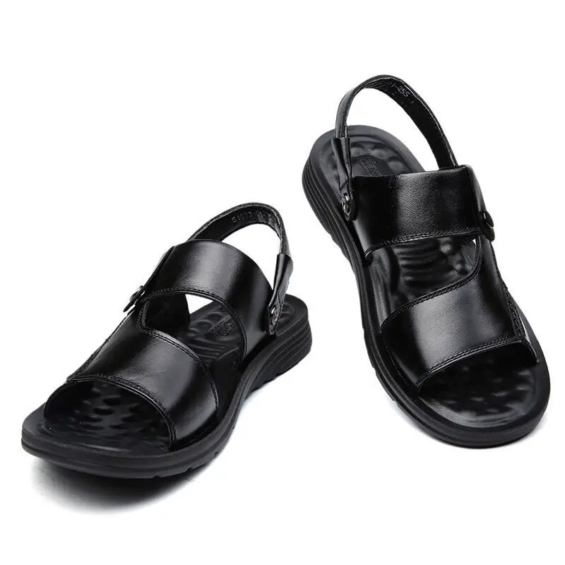 New Sandals and Slippers Men's Leather Sandals Adult Thick-soled Beach Shoes Non-slip Open-toe Leather Sandals platform
New Sandals and Slippers Men's Leather Sandals Adult Thick-soled Beach Shoes Non-slip Open-toe Leather Sandals platform